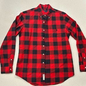 Men’s Checkered Polo Button Down